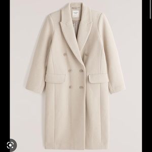 Abercrombie Double Breasted Wool-Blend Coat